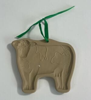 Retired 1986 Brown Bag Cookie Art Hill Design COW Cookie Mold Farm